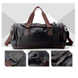 Shub Faux Leather Gym-Travel Duffel Handbag by Wolph