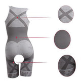 Charcoal Full Body-shaping Waist Cincher Body Suits