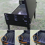 CGX Portable Outdoor Foldable Stainless Steel Charcoal BBQ Grill