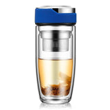 400ml Tea Infuser Double Glass Water Bottle