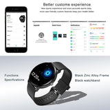 V+ Water-Resistant Smartwatch with Heart Rate Blood Pressure Monitor for Men-Women