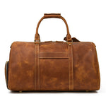 Otto Vintage-style Leather Weekender Duffel Bag by Wolph